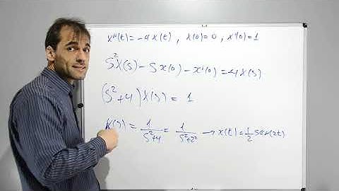 Exemplo de sistema de equações diferenciais por transformada de Laplace