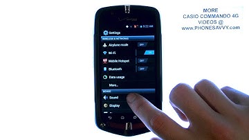 Casio Commando 4G - How Do I Disable Touch Sounds