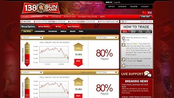 138sungame Binary Trading Demo  -  80% profit return - Platform Tour of Favorite Asian Broker