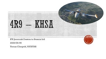 Group Flight 033 | Pattern Work and NDB approach | IFR 4R9 to KHSA | VATSTAR