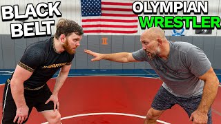 JACKED Olympic Wrestler Tries To Beat A Black Belt