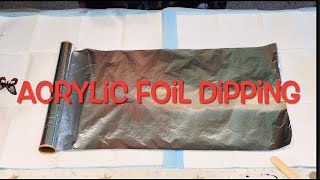 BEST EVER SCRUNCHED FOIL dipping 🤩 Awesome technique for beginners and advanced Acrylic Fluid