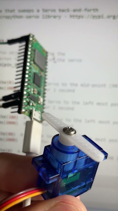 Python code to control the servo motor #youtube #shorts #shortvideo # ...
