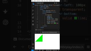 Super Easy 45° right triangle CSS