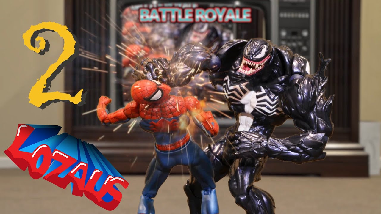 black spiderman vs venom toys