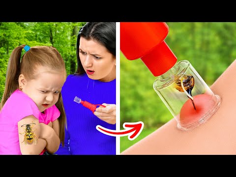 Safety first! 🐝🏕 | Parenting First-Aid Hacks For Emergency Situations!