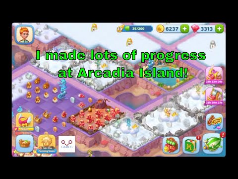 Merge Fables - Part 52 - Arcadia Island - Level 7-11 - Gameplay - FULL STORY - CaroGamesNL