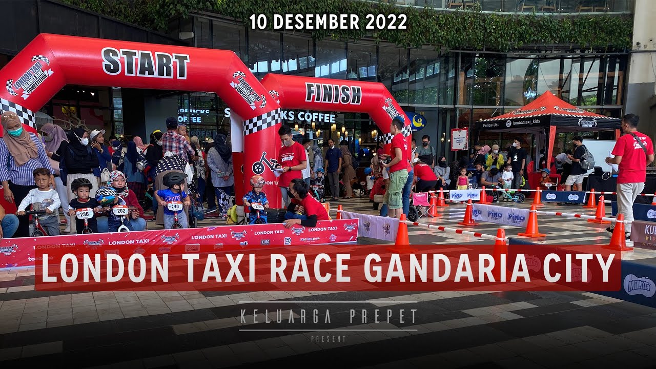 Balance Bike Competition London Taxi Gandaria City Push Bike Race