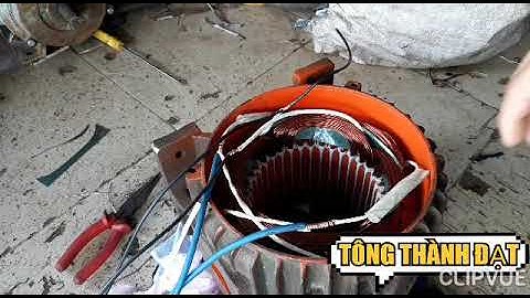 Đấu tụ, đấu a =2 cho động cơ 1pha, 3hp ( tiếp theo )