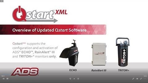 Qstart XML Overview