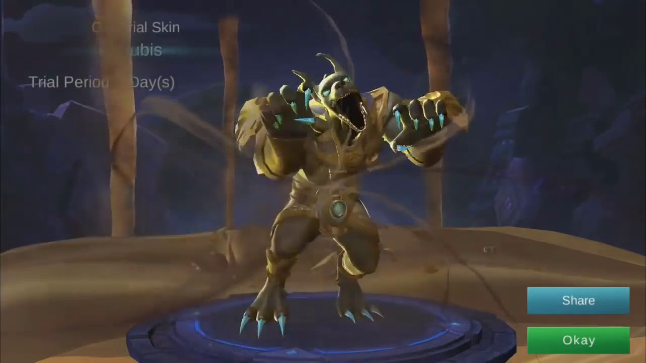 New Starlight Member Skin Anubis For Roger February In Mobile