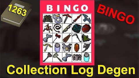 We played a Bingo & Got Extremely LUCKY ~ Ironman Collection Log Degen E71