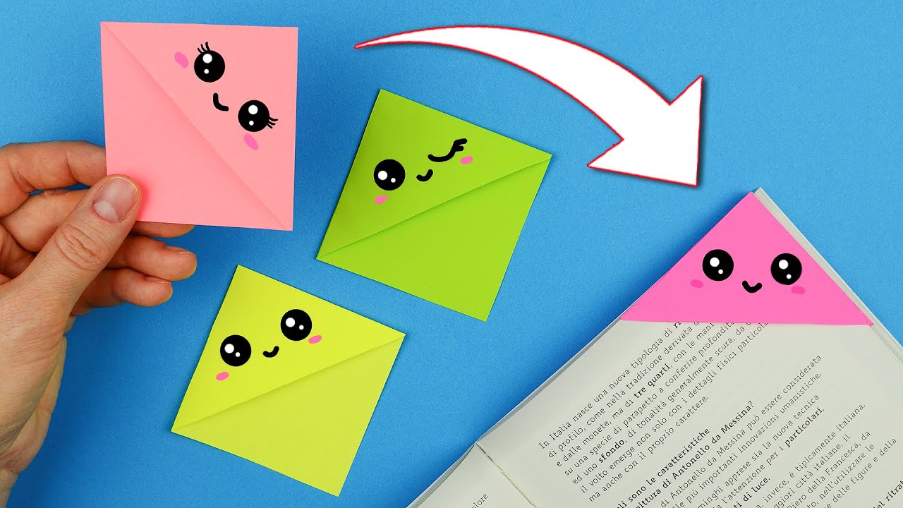 DIY kawaii Bookmarks / Origami Bookmarks idea / How to make a