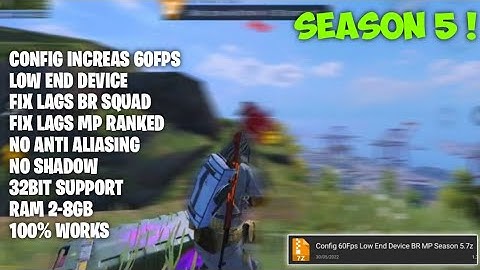 SEASON 5 CONFIG 60FPS LOW END DEVICE IN COD MOBILE | FIX LAG BR/MP NEW SEASON