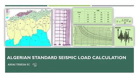 Algerian standard Seismic load calculation | Static Method