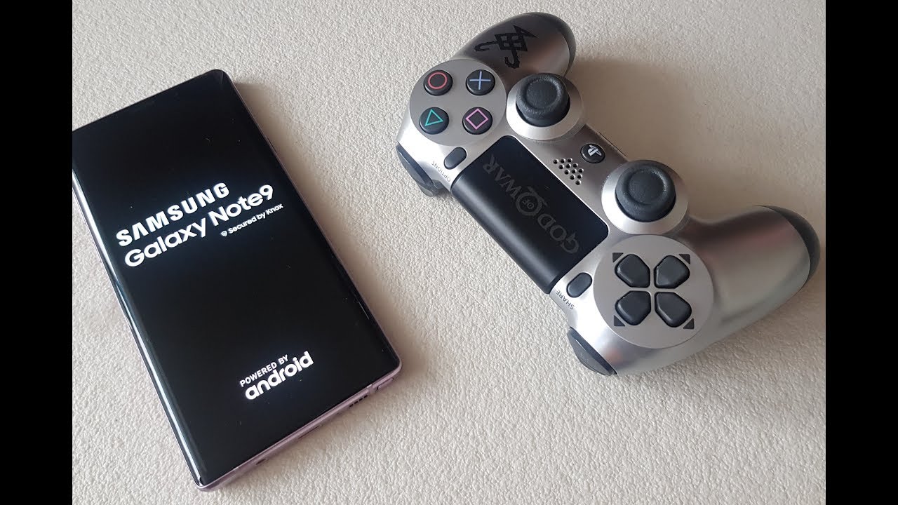 Samsung Galaxy Note 9 connect with PS4 pro controller - YouTube