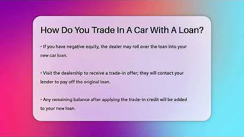 How Do You Trade In A Car With A Loan? - Car Performance Pros