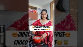 CHOCO CHIP BROWNIE In AIR FRYER😍 Surprise Date Preps🤭#chocolatebrownie #airfryerrecipes #datenight
