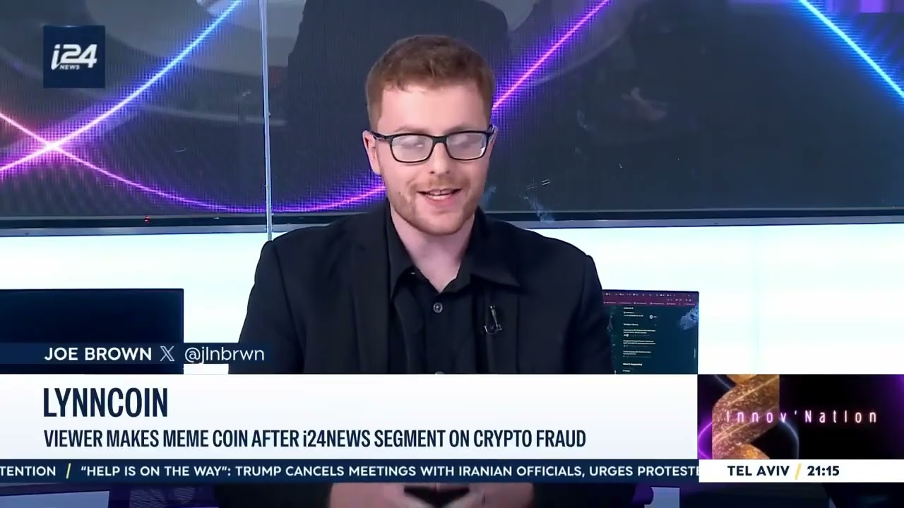 Uno spettatore crea una meme coin dopo il servizio di i24NEWS sulle truffe crypto | Innov'Nation