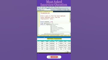 #sql interview question #sql #shorts #query to fetch #employees #query @SekharAcademy1