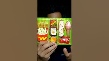 Combo Kẹo Dẻo Đồ Ăn Nhanh #tienqb #mukbang #food