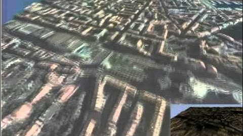 Batched Dynamic Adaptive Meshes for Terrain Rendering : flight over Nice, France