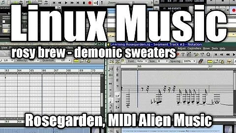 Rosegarden MIDI Alien Music [linux] (Rosy Brew)