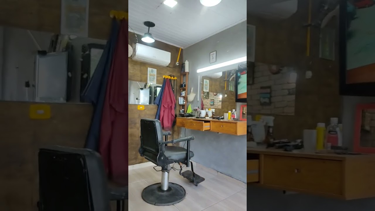 barbearia pequena gastando pouco!