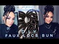 Faux Locs bun