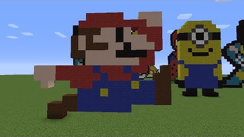 Minecraft Pixel Art Tutorial: Mario. Quick And Easy!