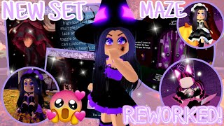 NEW HALLOWEEN SET, REWORKED stuff, AUTUMN TOWN is BACK, + MAZE! //Roblox Royale High UPDATES and TEA