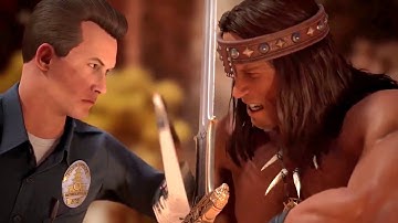 MK1 NEW T-1000 vs. Conan / T-800 Intro Dialogue | Mortal Kombat 1: Khaos Reigns