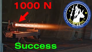 AQUASONIC³ 1000N Hybrid rocket engine test 17.09.2024