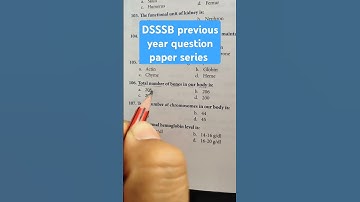 DSSSB Previous Year Question Paper Series // DSSSB Old question paper //DSSSB old question paper