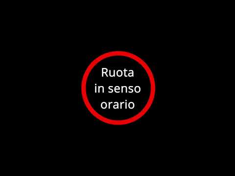 Video: Come si ruota in senso antiorario?