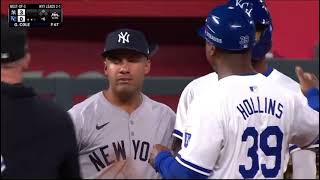 Yankees vs Royals Brawl And Benches Clear (2024 ALDS Game 4) #mlb #baseball