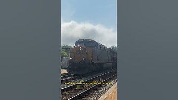 CSX C40-9W trails on I135-05 @ Rockville #csx #railfanning #shorts