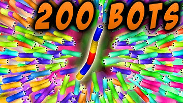 SLITHER.IO MASSIVE 200K GAMEPLAY WITH BOTS!
