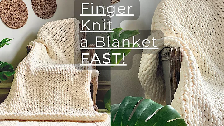 Learn Finger Knitting: Create a Cozy Blanket Easily!