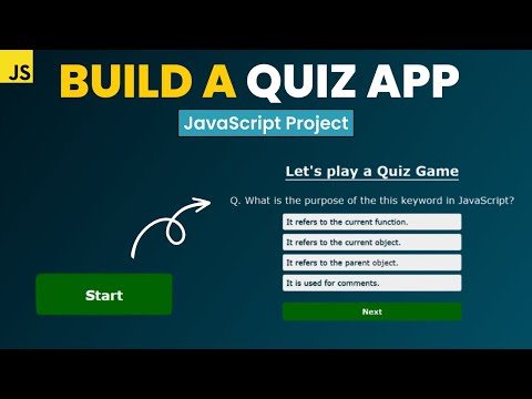 Build a Quiz App using HTML CSS JavaScript