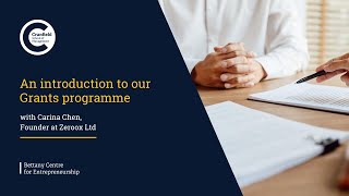 Hear About Our Grants Programme From Carina Chen, Founder At Zeroox Ltd