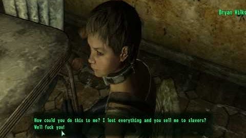 Fallout 3 - Send Bryan Wilks to slavery - Bad Karma