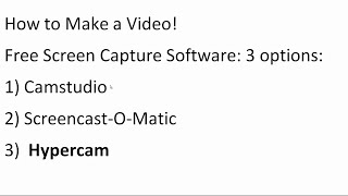 REGION Video 2: Making Videos with Hypercam