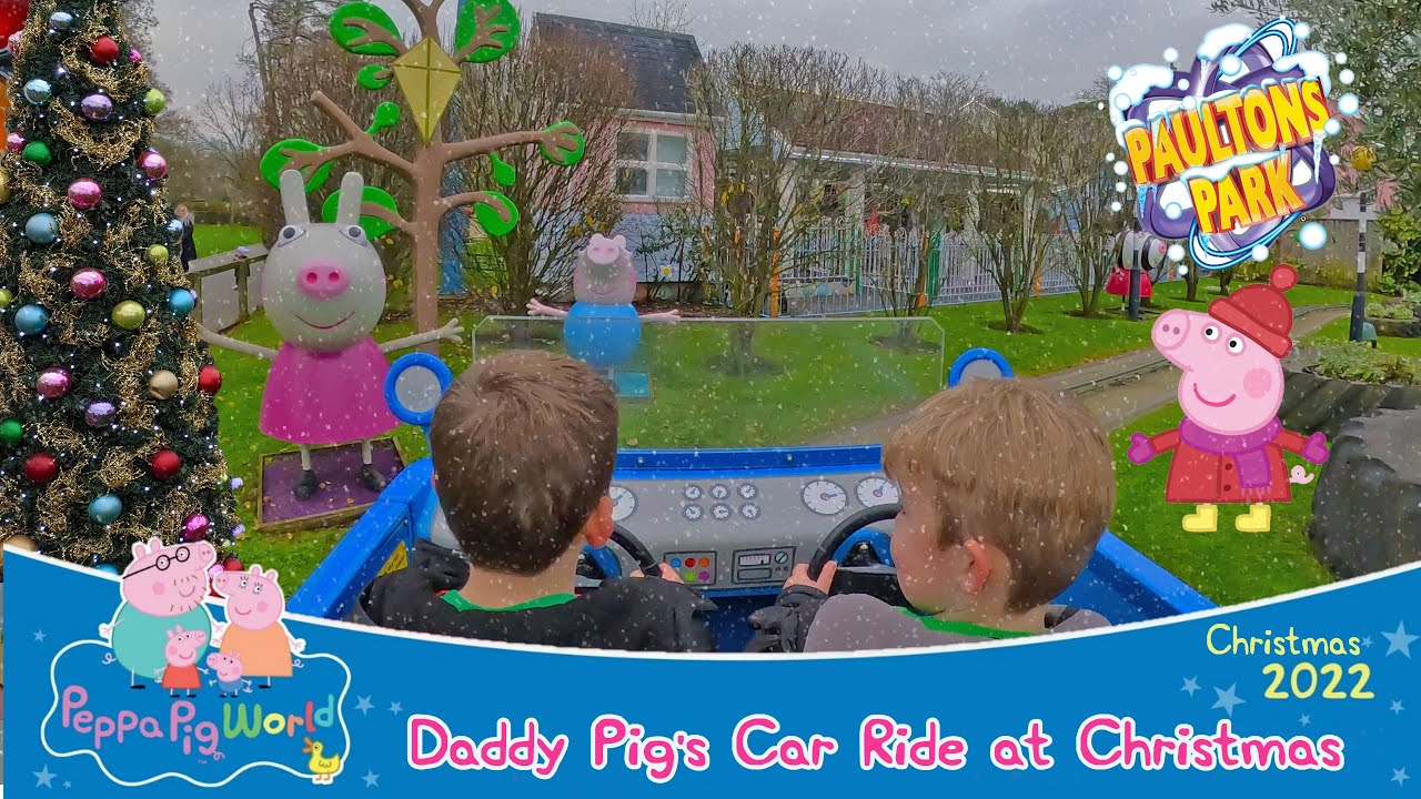 Daddy Pig's Car Christmas Ride at Peppa Pig World(Dec 2022) [4K] YouTube