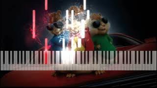 The Chipmunk Song (Christmas, Don't Be Late) Piano Tutorial, Sheet Music
