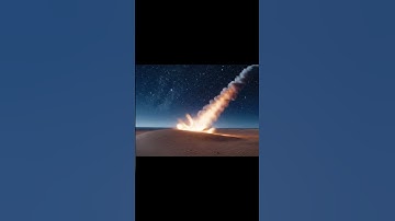 Meteor Crashes Into the Desert 🌠💥 | You Won’t Believe the Impact! #Shorts