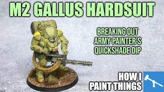 The Army Painters Quickshade Dip - Painting a Mech Suit [How I Paint Things]