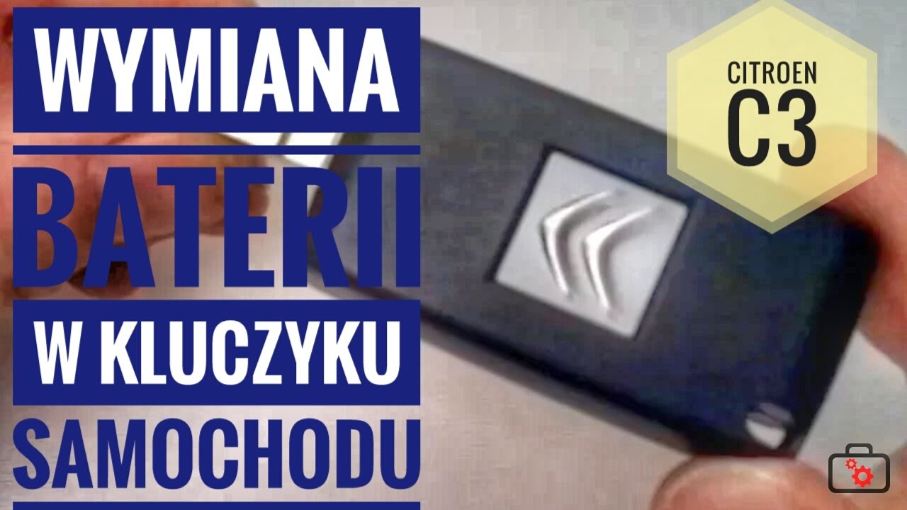 Wymiana Baterii W Kluczyku Samochodu I Reinicjalizacja - Youtube