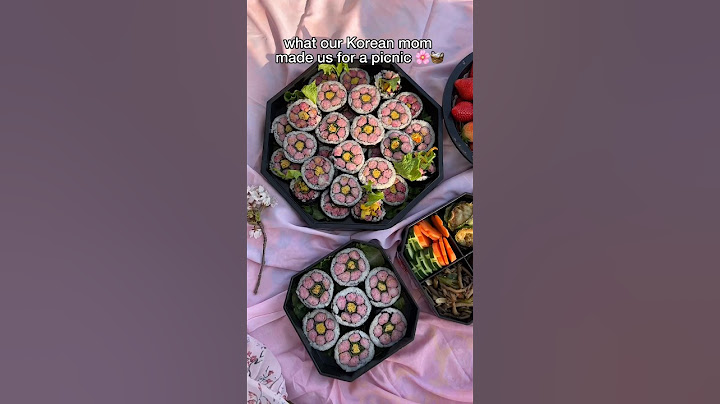 Cherry Blossom Kimbap (벚꽃김밥) 🌸🧺 #koreanfood #vegan #mukbang #cooking