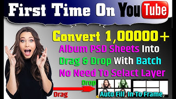 Convert Any PSD to Drag & Drop in One Click in Photoshop  | Automatic Drag & Drop |  sv dtudio |